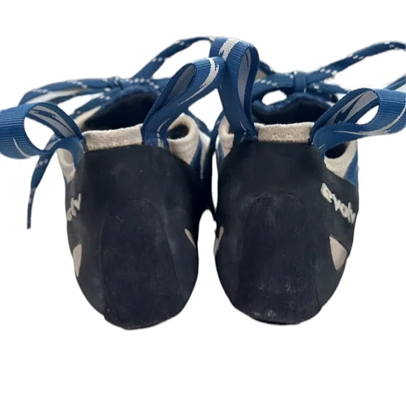 Women's Climbing Shoes - Blue and Cream - Picture 3 of 7